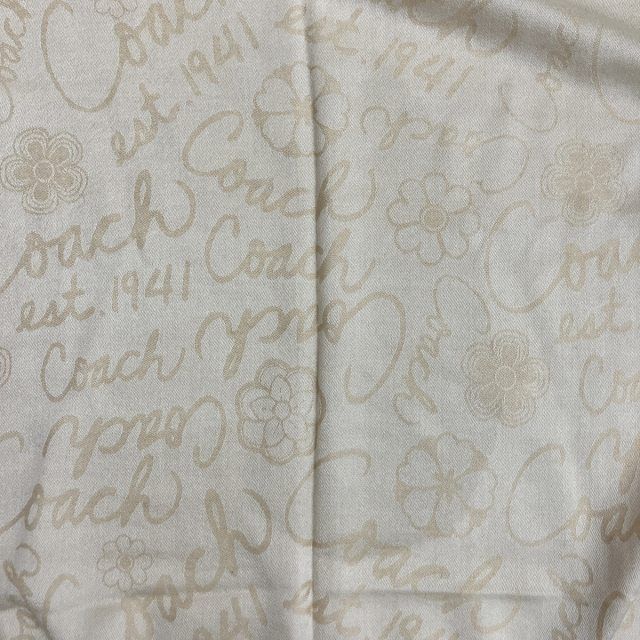 コーチ COACH ストール マフラー シルク混 リバーシブル