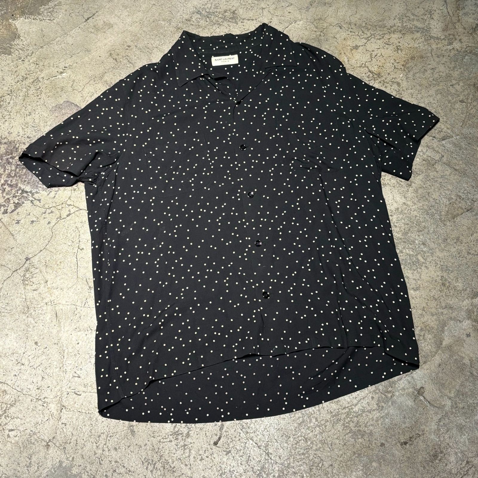 SAINT LAURENT PARIS サンローランパリ 16SS オープンカラーシャツ