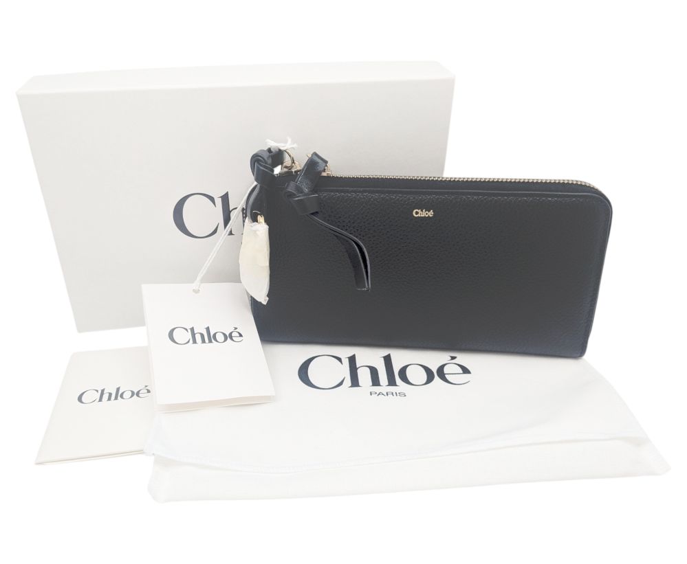 新品】Chloe クロエ 財布 長財布 ロングウォレット レザー