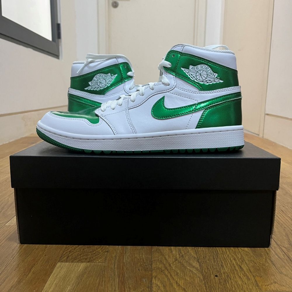 Nike Air Jordan 1 High Golf メタリックグリーン-