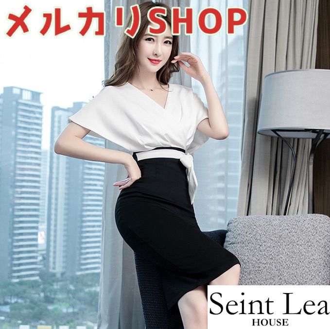 メルカリshops パーティードレス フォーマル ビジネス ワンピース レディース 夏 Fd6