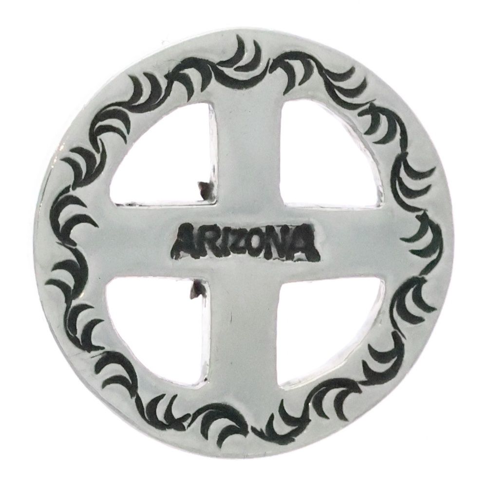 ARIZONA DOM アリゾナフリーダム T-118 b 太陽神付き 両面唐草 SVホイール 20 mm ペンダントトップ シルバー