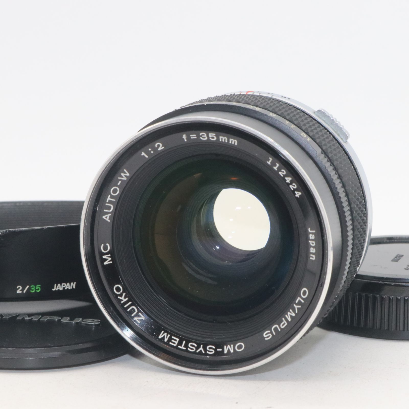 良品 OLYMPUS OM-SYSTEM ZUIKO MC AUTO-W 35mm f2 広角 単焦点