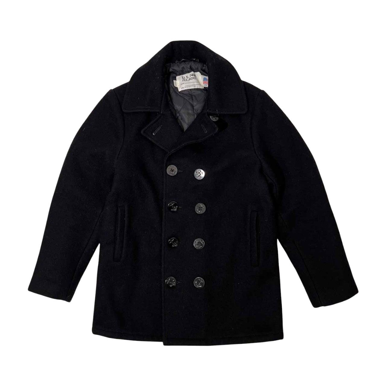 90s USA製オールドSCHOTTメルトンウールPコートUS740Nジャケット 90s USA製オールドSCHOTTメルトンウールPコートUS740Nジャケット