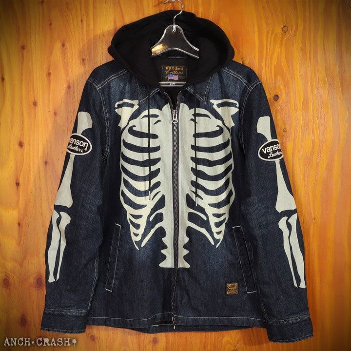 vanson スケルトン刺繍ジャケット XXL