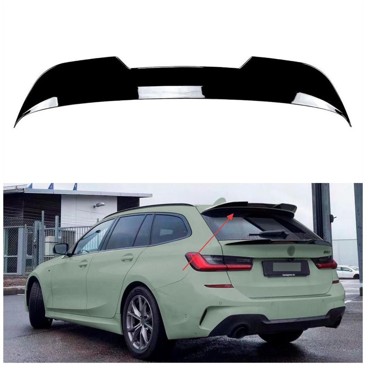 BMW 3シリーズ G21 ワゴン 2019年以降対応 ルーフスポイラー トップウィング ABS製 外装パーツ ピアノブラック |5.21