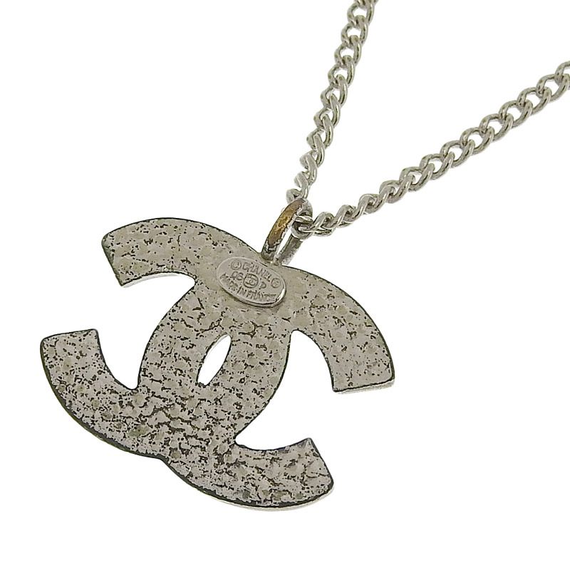シャネル CHANEL ネックレス ココマーク ブラック/シルバー色 06P 新