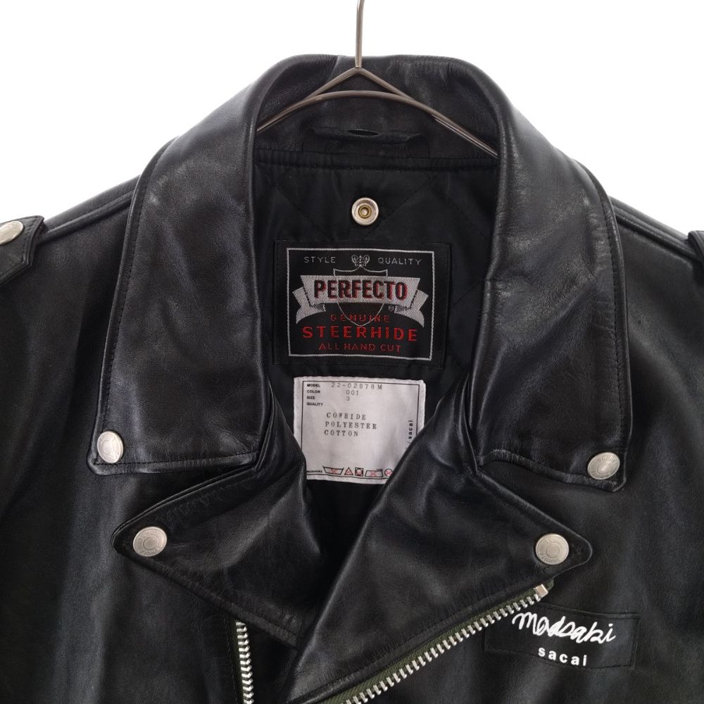 Sacai (サカイ) 22AW×MADSAKI×Schott Leather Blouson マサキ ショット