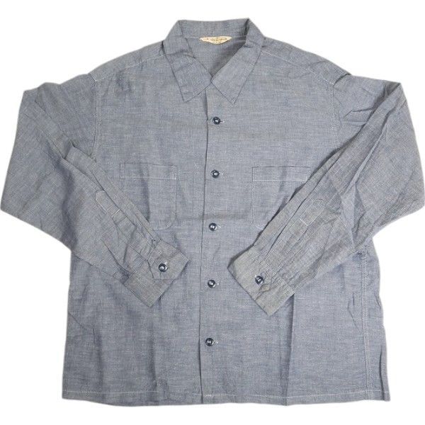 Size【15.5】 At Last ＆ Co アットラスト/BUTCHER PRODUCTS ブッチャープロダクツ SPORTS SHIRT  CHAMBRAY 長袖シャツ 青 【中古品-良い】 20807887 - メルカリ