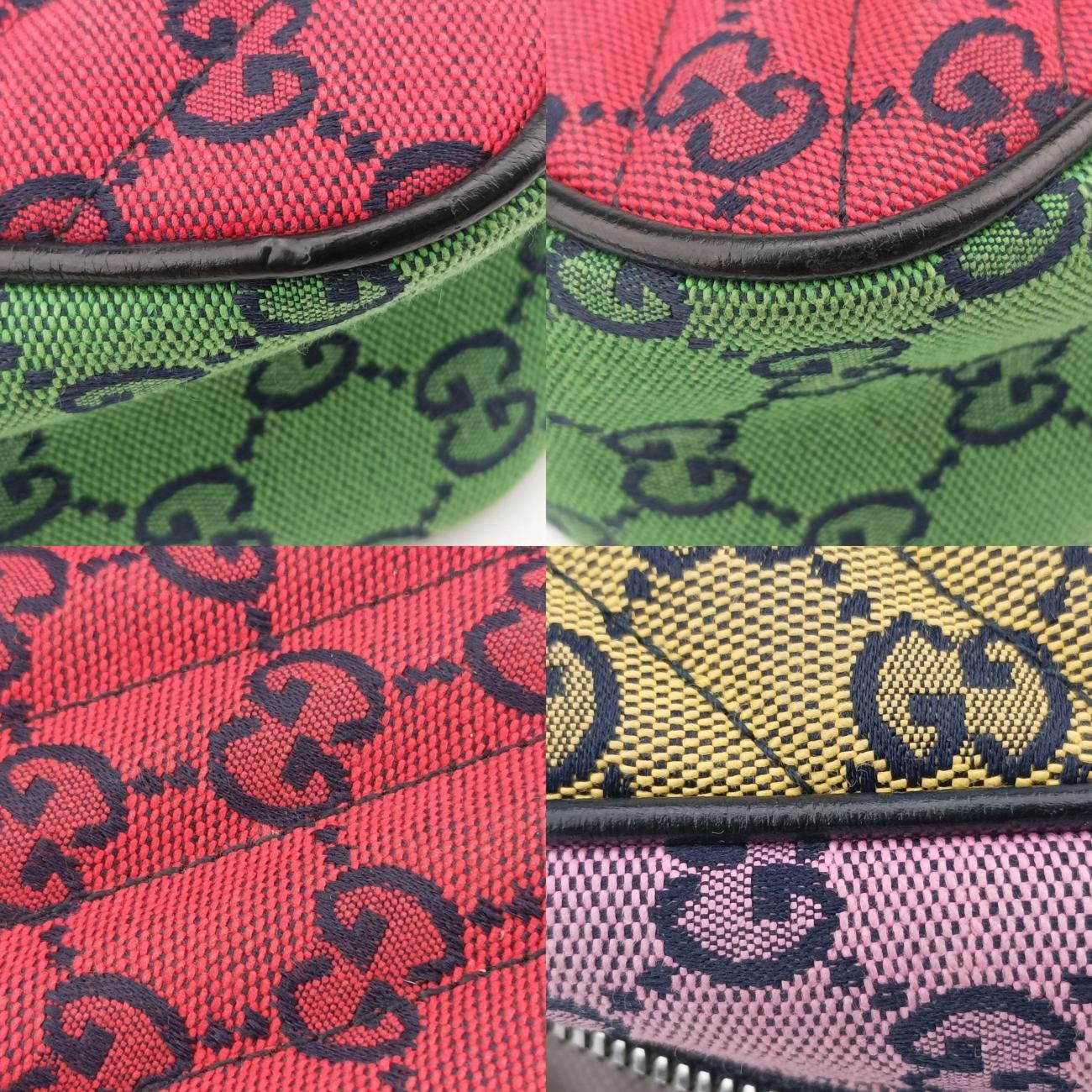 グッチGucciGGマーモントレッド×ピンク×グリーンキャンバス447632C034487043