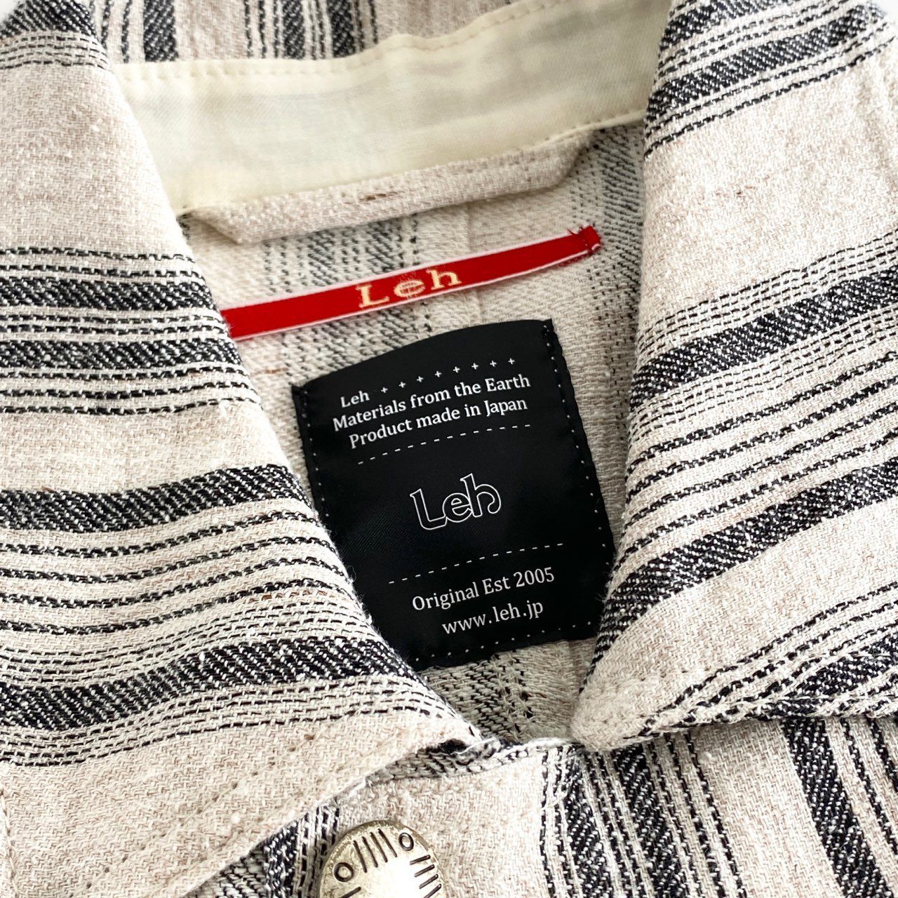 40h8 《美品》 Leh レー 日本製 B.D COVERALL ボタンダウン 