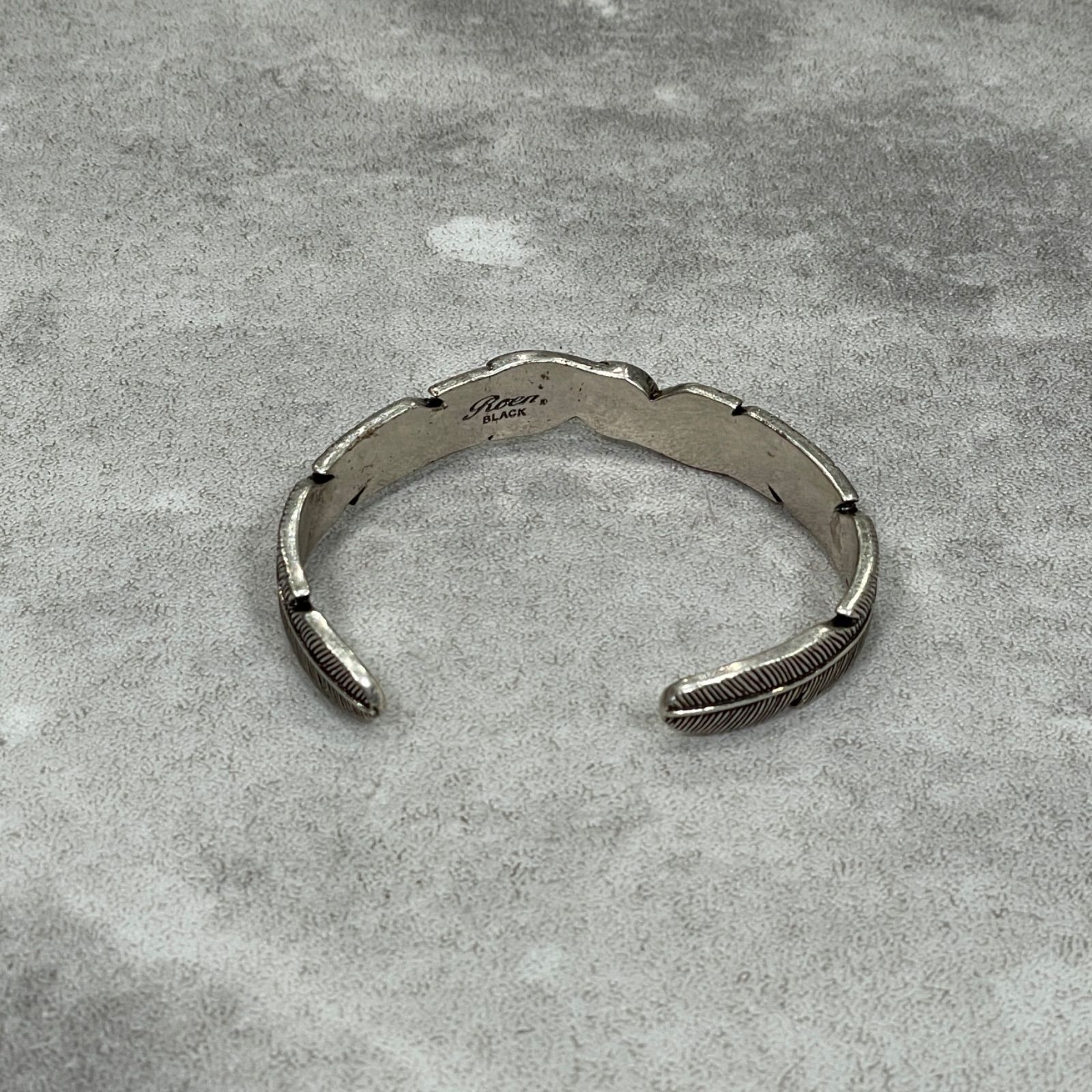 Roen シルバーバングル 2個セットブレスレット ロック Roen シルバー