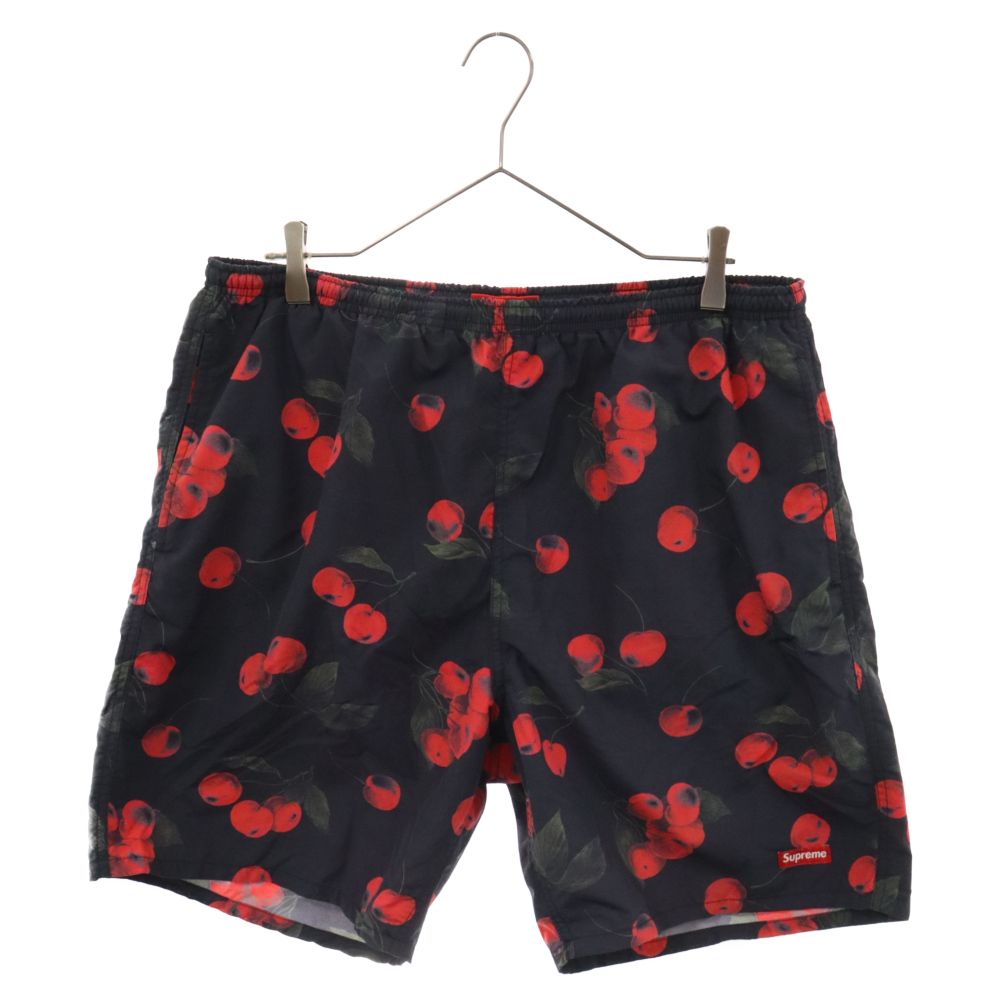 SUPREME (シュプリーム) 19SS Cherry Nylon Water Short チェリーナイロンウォーターショーツ ショートパンツ ハーフパンツ 総柄 ブラック