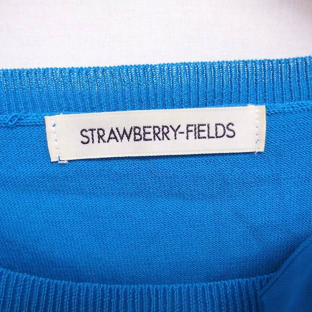 ストロベリーフィールズ STRAWBERRY FIELDS ニットワンピース （ブルー） - ファッション通販 MAGASEEK(マガシーク)