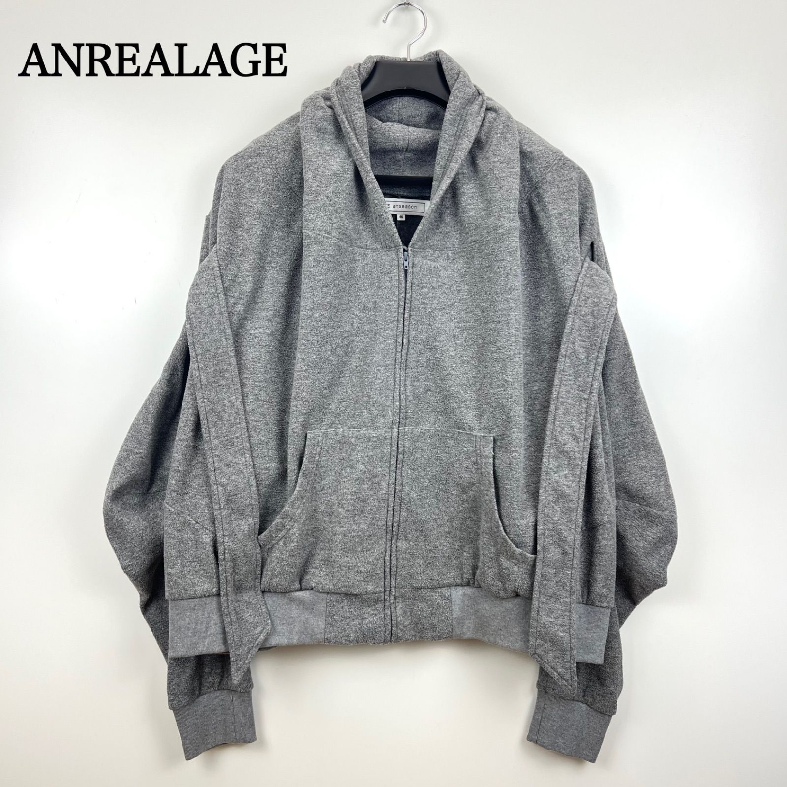 ANREALAGE anseason design fleece jacket 46 アンリアレイジ アン