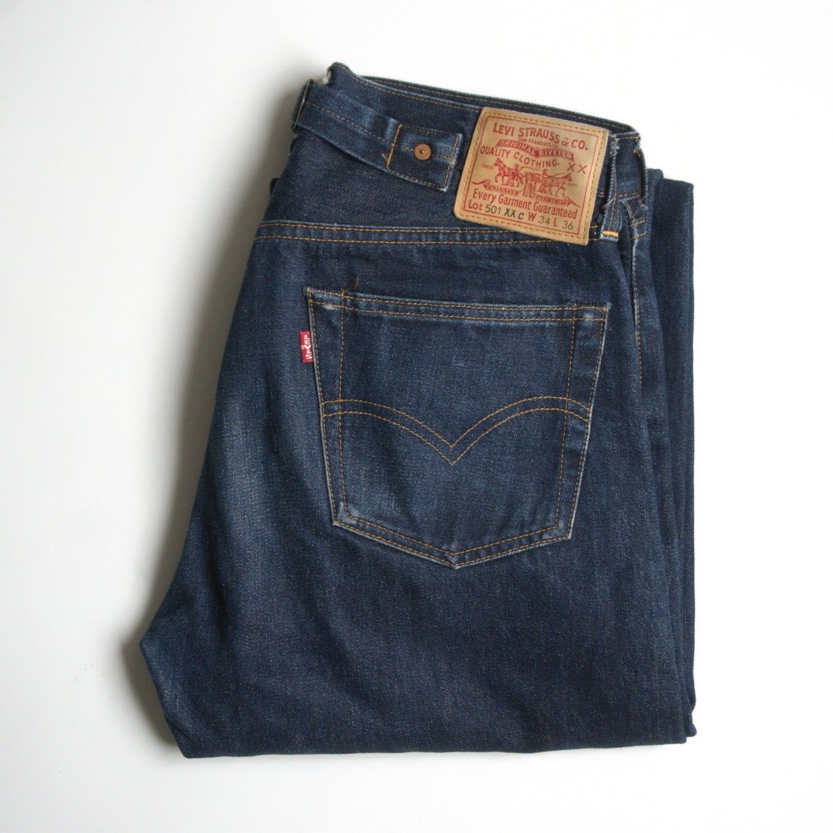 Levi's 501XX W32 アメリカ製　バレンシア製　デニム　濃紺 Levi's - 濃紺バレンシア製◇Levi's 501XX◇W34ビンテージ復刻