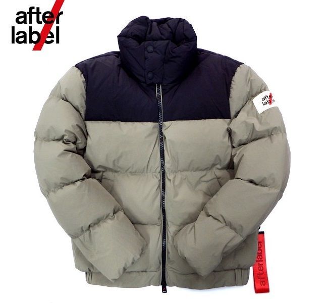 after label(アフター レーベル) バイカラー ダウンジャケット - メルカリ