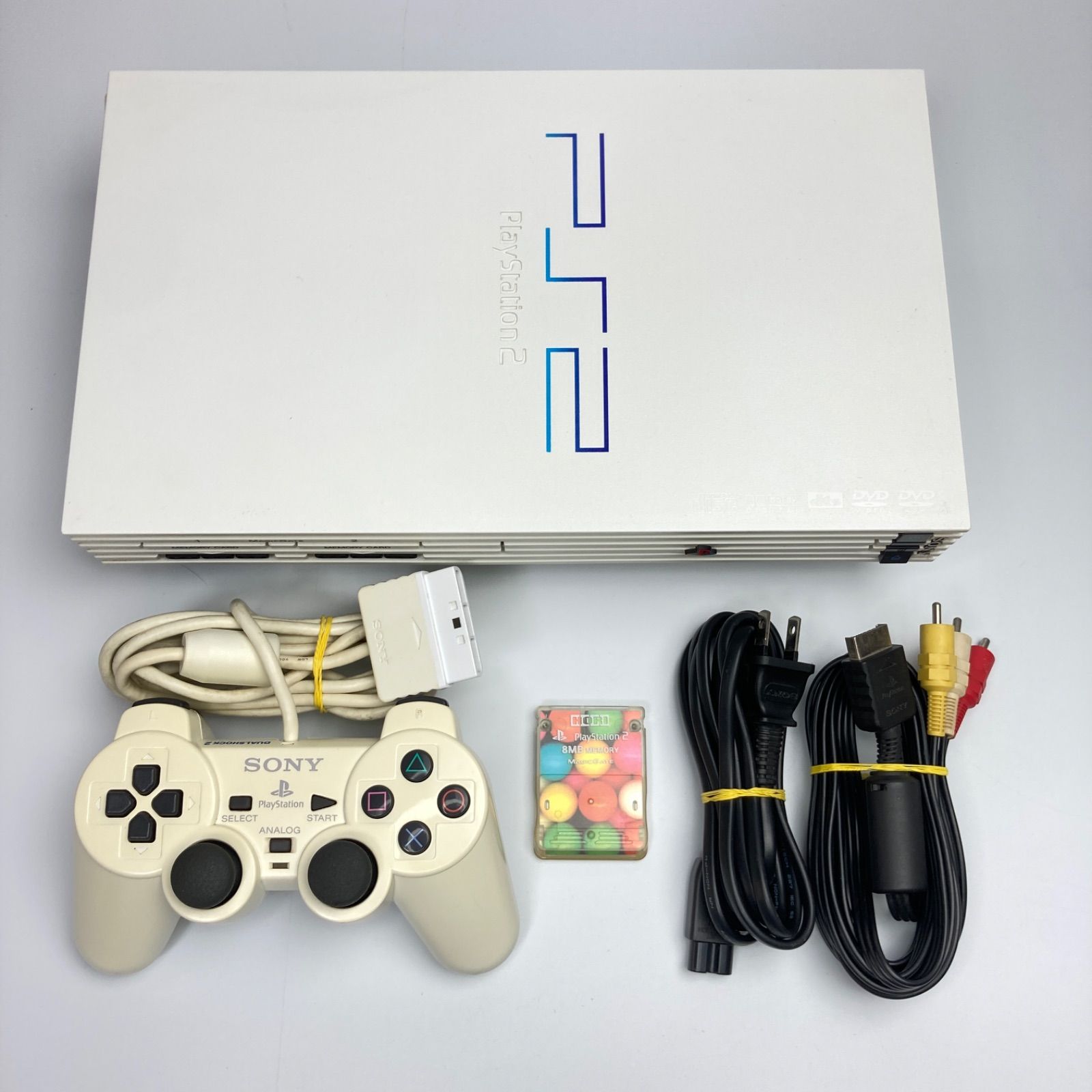 ☆動作確認済み☆ PS2 セラミックホワイト 本体セット SCPH 55000