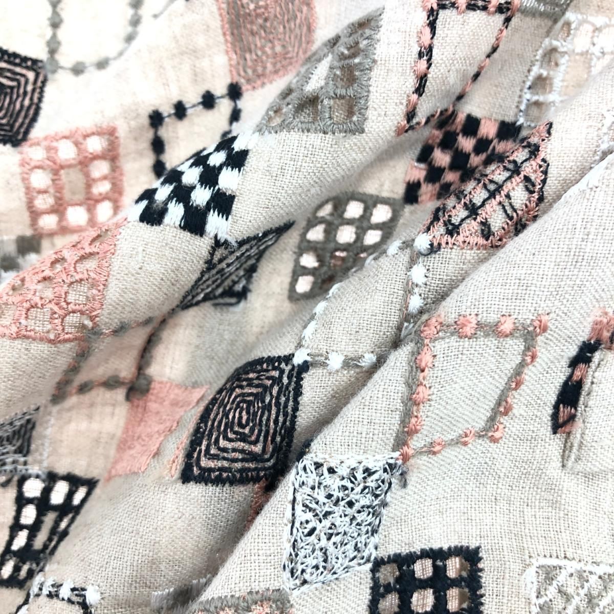 ANTIPAST アンティパスト 刺繍チュニック ワンピース サイズ:1 ANTIPAST アンティパスト 刺繍チュニック ワンピース サイズ:1