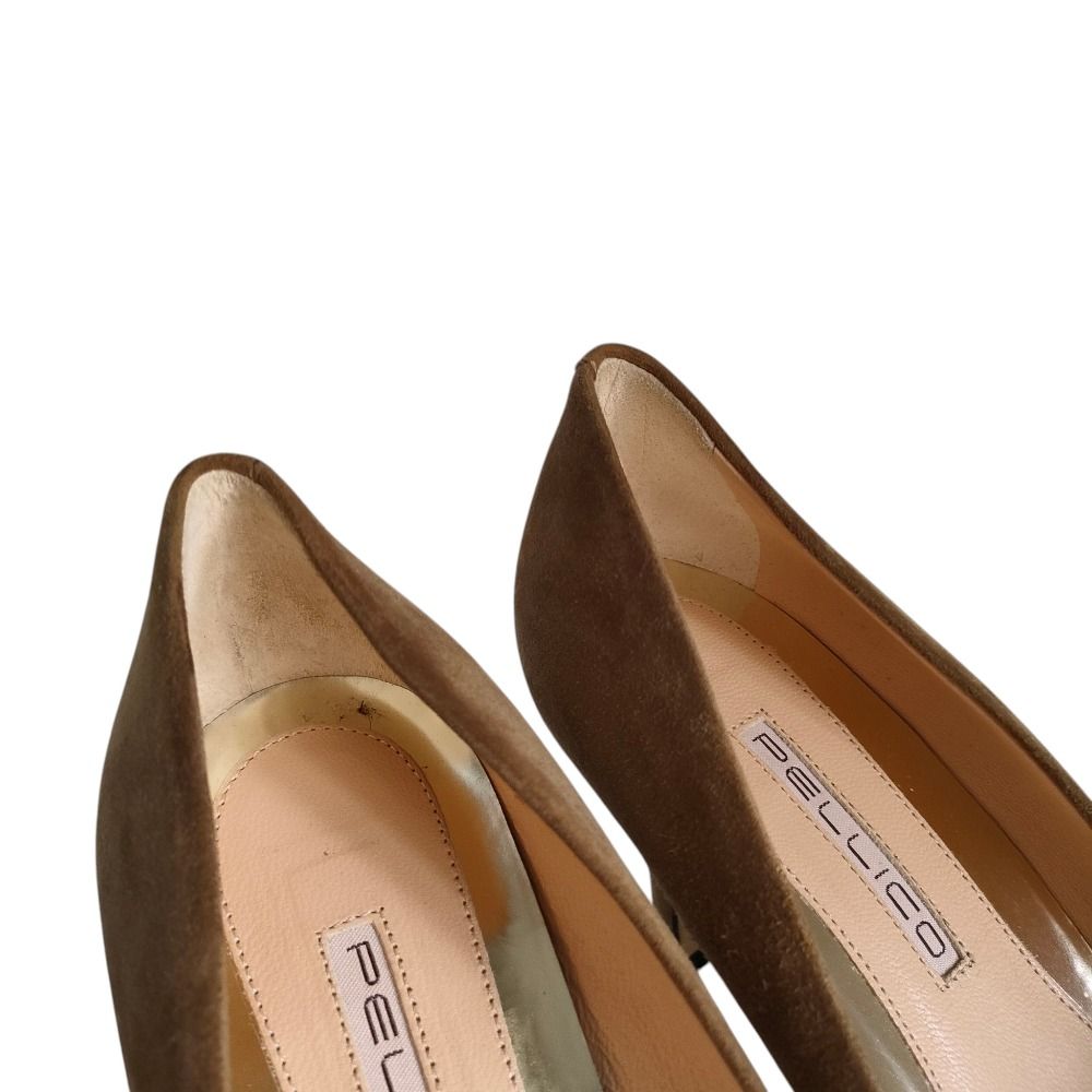 美品 PELLICO ペリーコ ポインテッドトゥ スエードパンプス シューズ