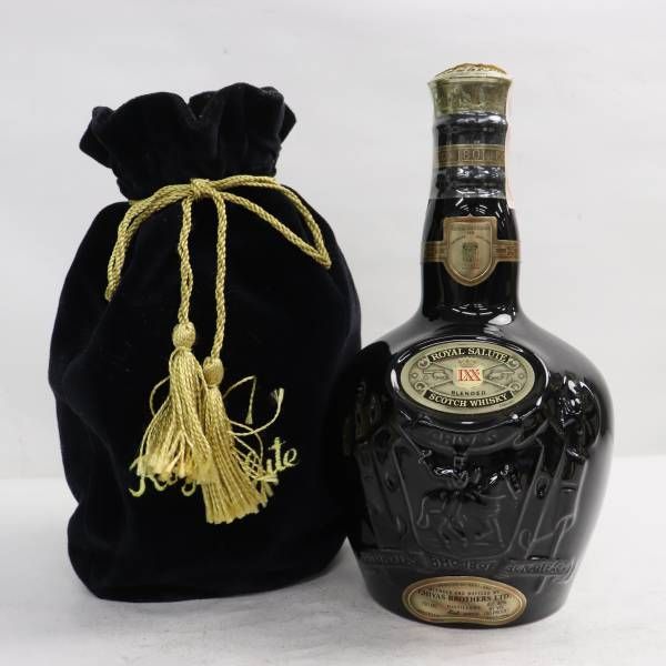 ROYAL SALUTE（ロイヤル サルート）21年 LXX 40％ 700ml 黒陶器（重量