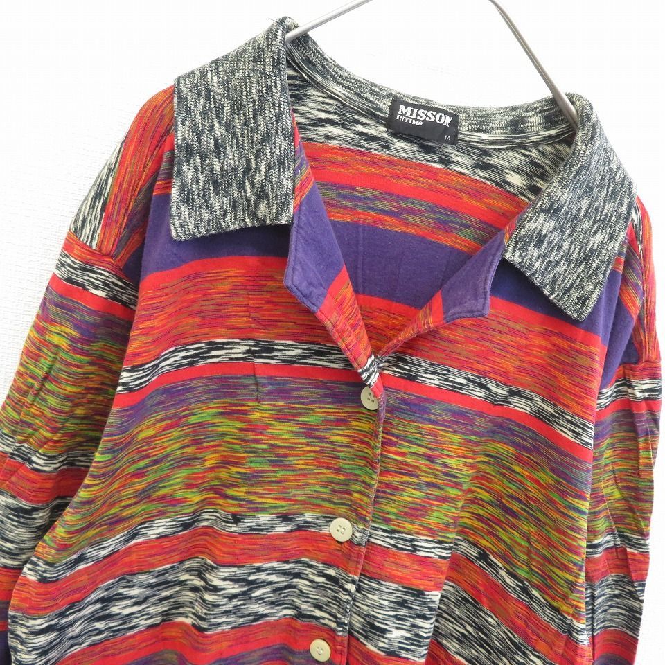 ミッソーニ MISSONI ヴィンテージ カットソー カーディガン ロゴボタン
