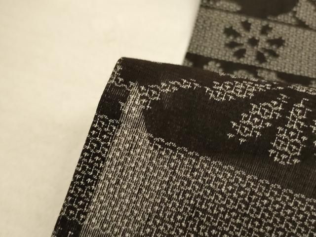 平和屋着物＊夏物　結城紬　夏結城　吉祥霞文　証紙付き　正絹　逸品　AABA9438jd 平和屋着物＊夏物 結城紬 夏結城 吉祥霞文 証紙付き 正絹 逸品 AABA9438jd