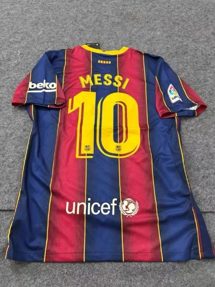 [値下げ]メッシ バルセロナ20-21ユニフォーム Amazon.co.jp: 子供大人サッカー ユニフォーム，メッシ#10黒金