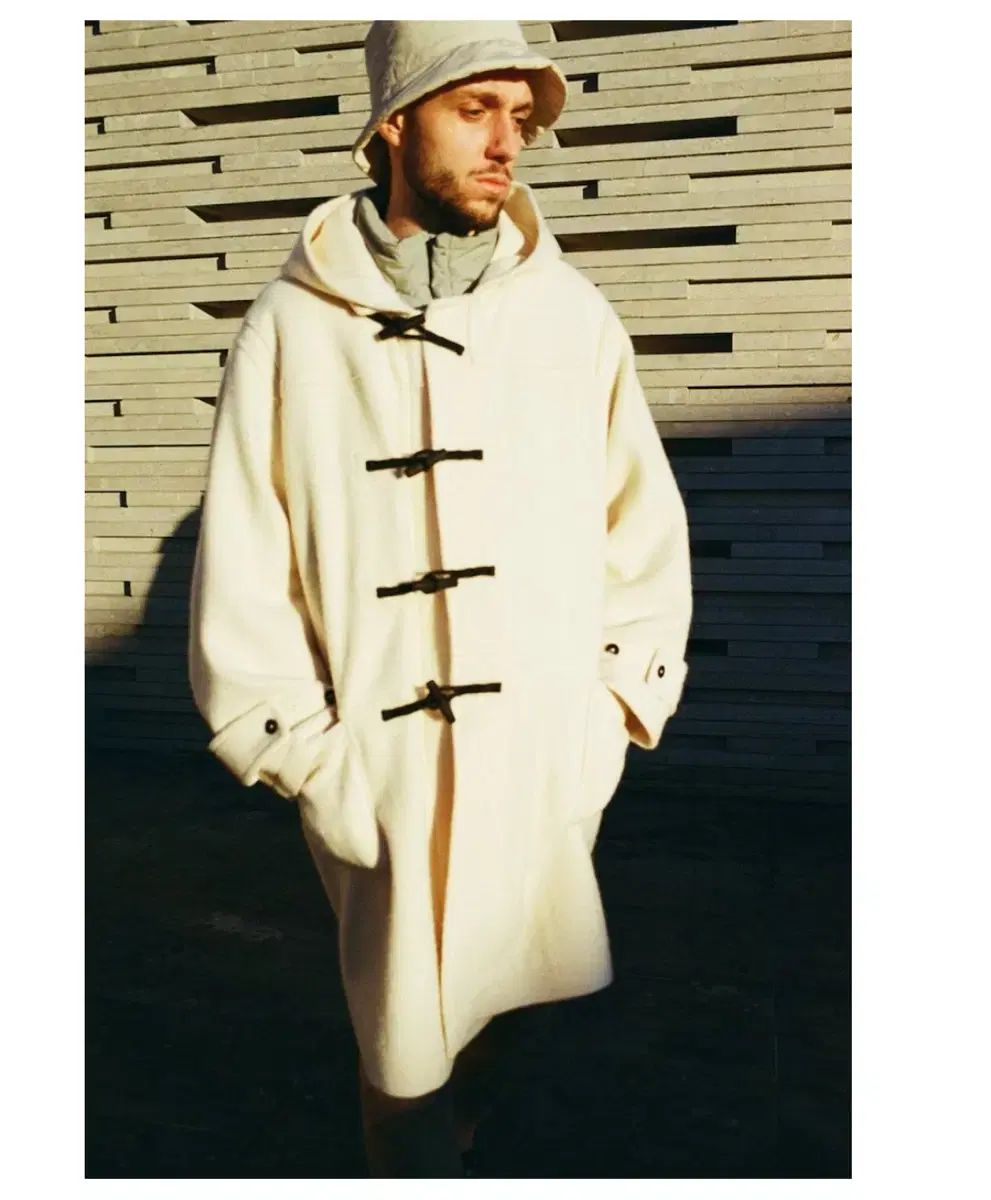 グレンフェル ムーアブルック ダッフルコート 英国製 ヘリンボーン 90