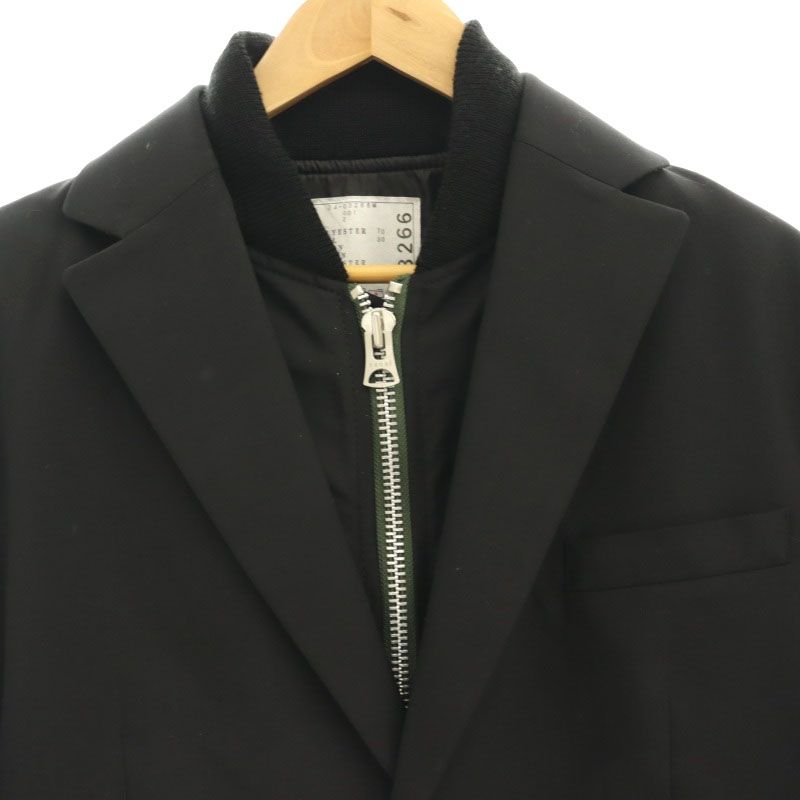 サカイ sacai 24SS Suiting x Nylon Twill Jacket ツイルドッキング 