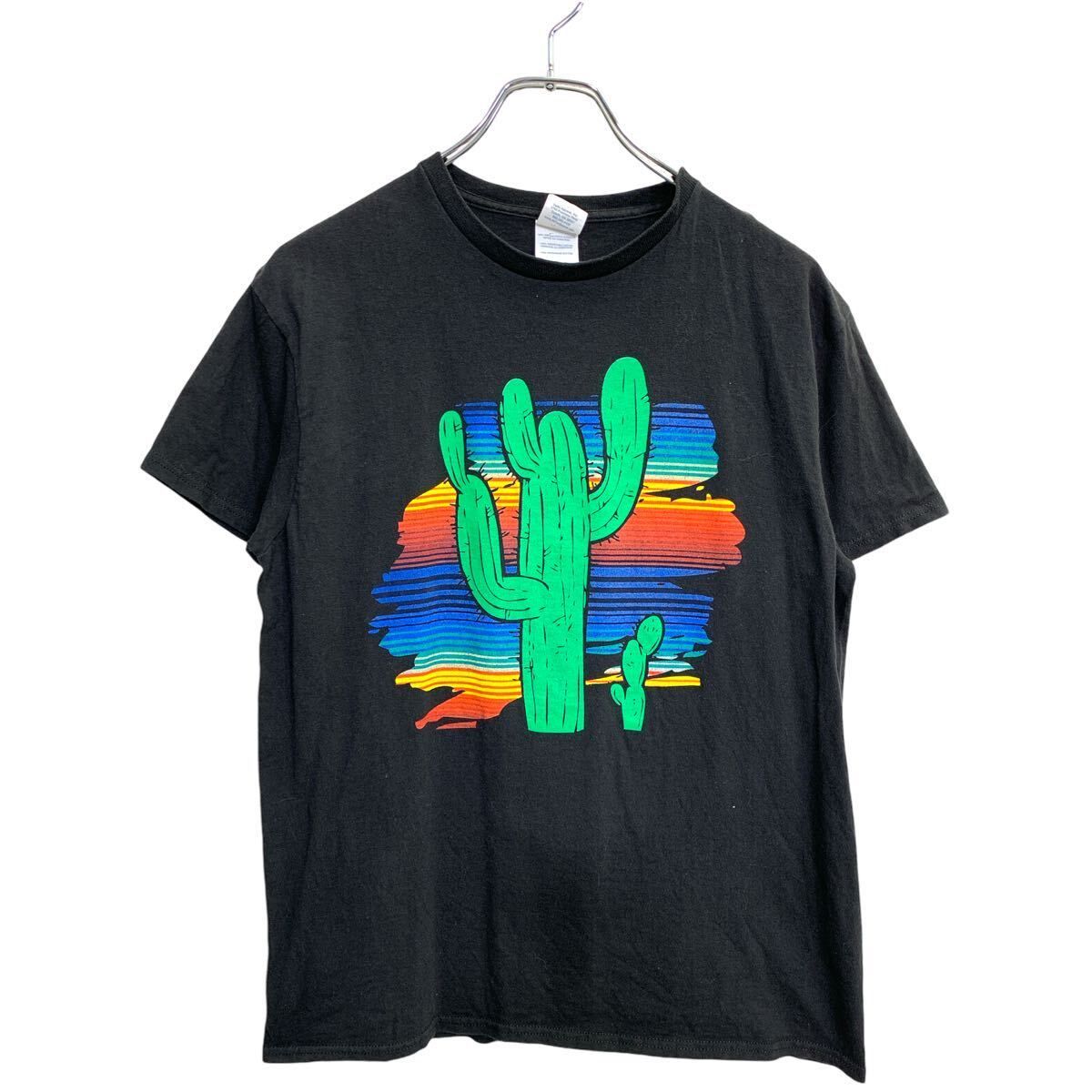 DELTA 半袖 プリント Tシャツ Mサイズ デルタ ブラック コットン 古着卸 アメリカ仕入 t2409-3310