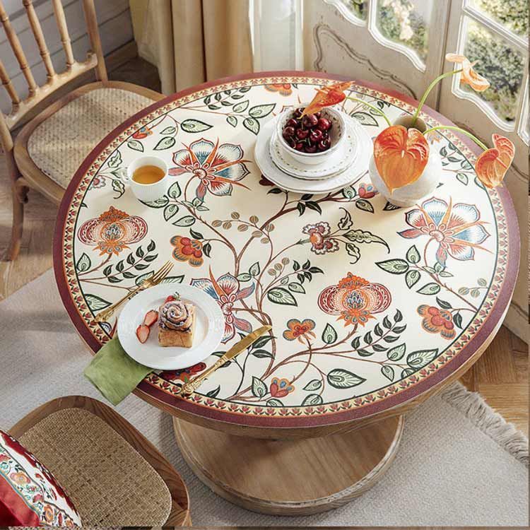 フランス製Vent du Sud オリーブデザイン テーブルクロス　円形 フランス製Vent du Sud オリーブデザイン テーブルクロス 円形