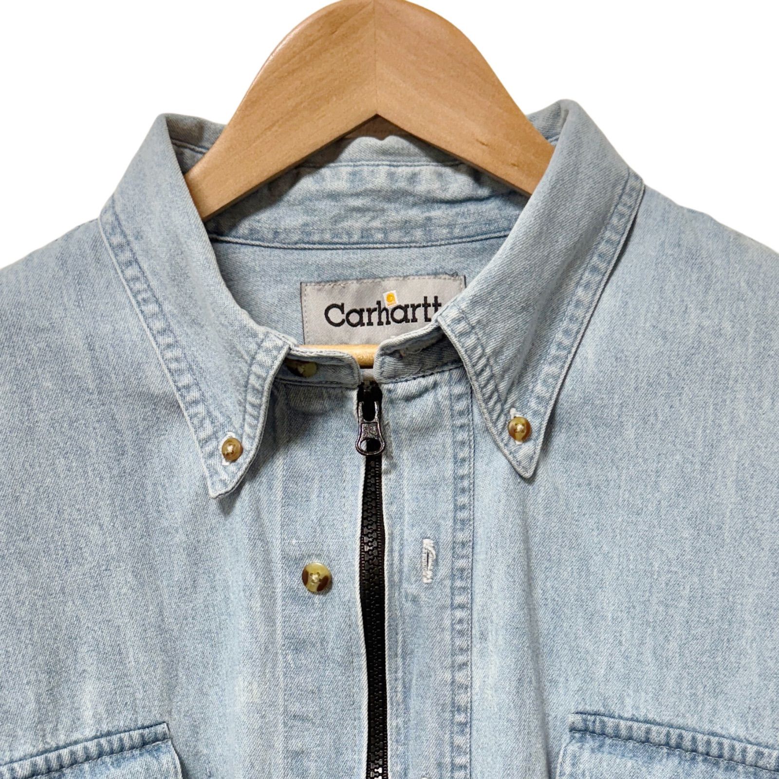 80年代 Carhartt カーハート ウエスタンシャツ デニムシャツ