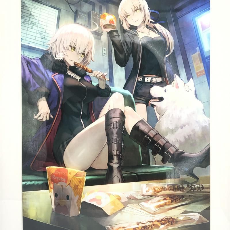 FGO Lawson限定 複製原画 ジャンヌオルタ セイバーオルタ 中古】FGO Lawson限定 複製原画 ジャンヌオルタ セイバーオルタ