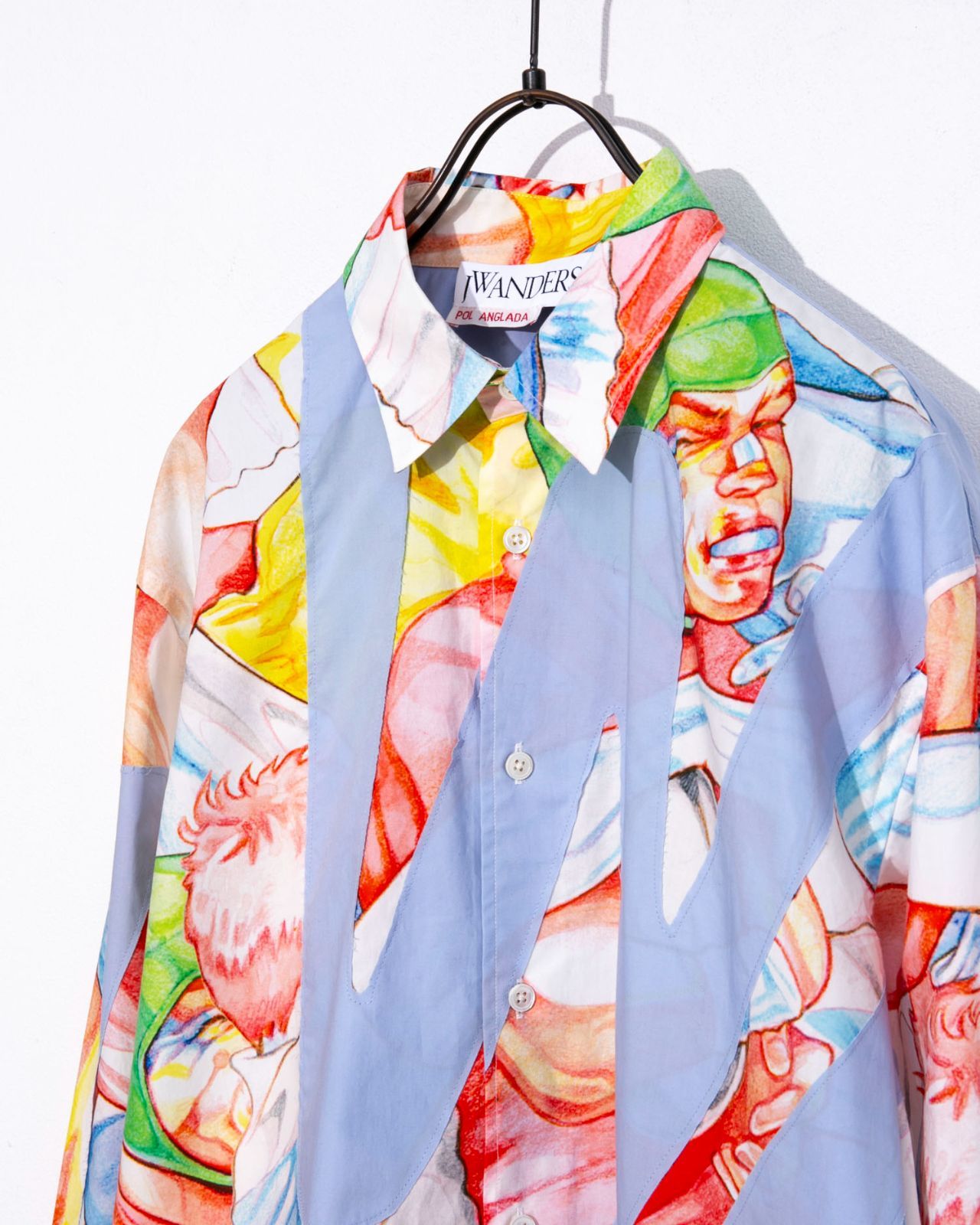 JW ANDERSON POL ANGLADA 長袖シャツ総柄プリント