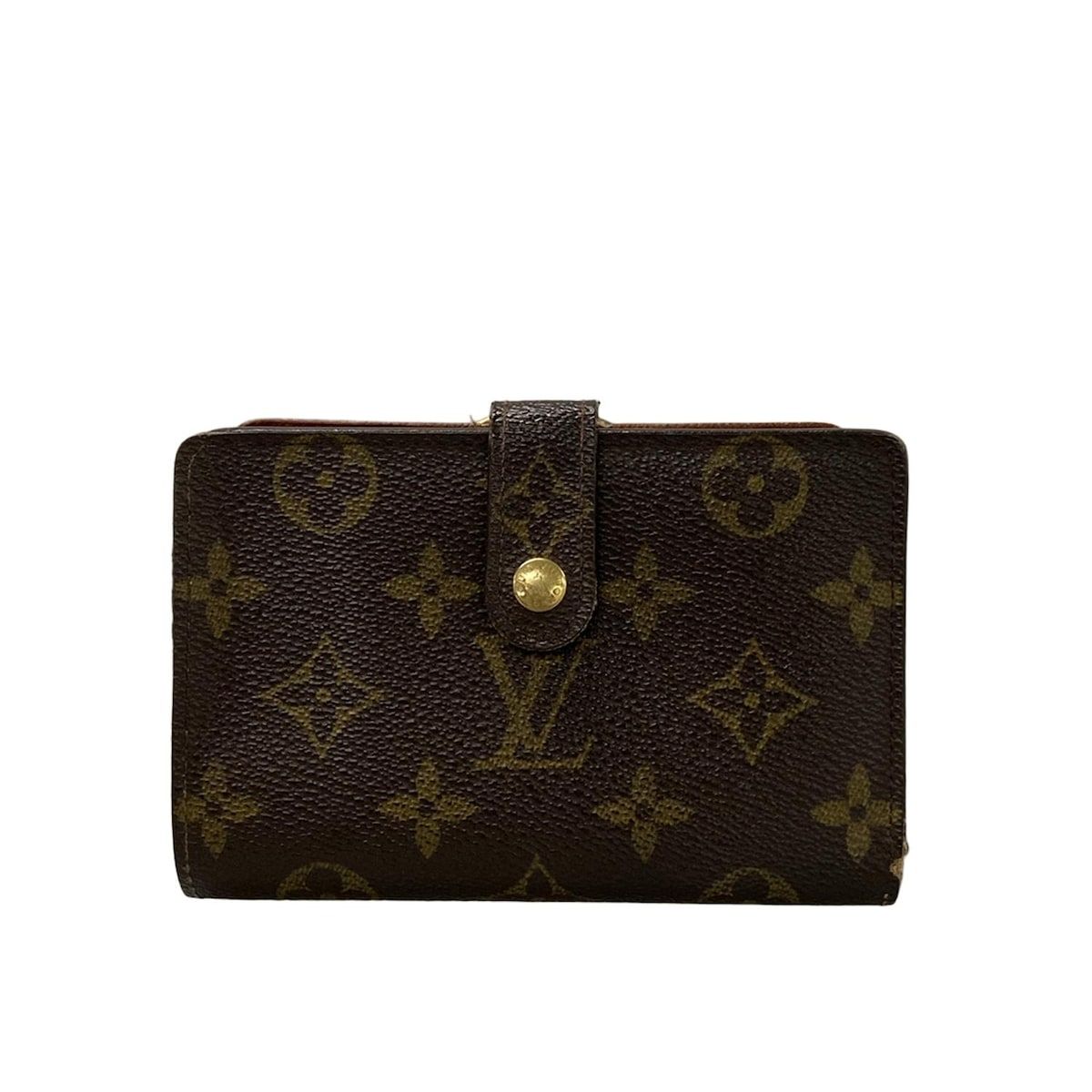 LOUIS VUITTON ルイヴィトン 2つ折り財布 モノグラム ポルトフォイユ ヴィエノワ M61674 ダークブラウン×ライトブラウン