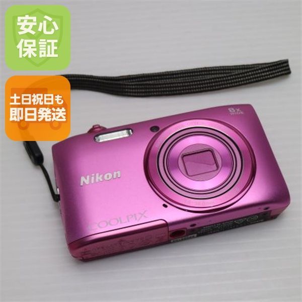 超美品 COOLPIX S3600 アザレアピンク 即日発送 デジカメ ニコン
