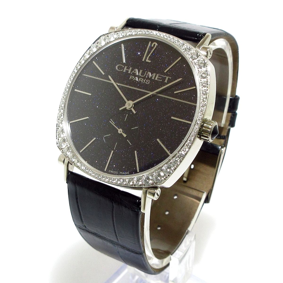 CHAUMET(ショーメ) 腕時計 ダンディ メンズ K18WG/ダイヤベゼル