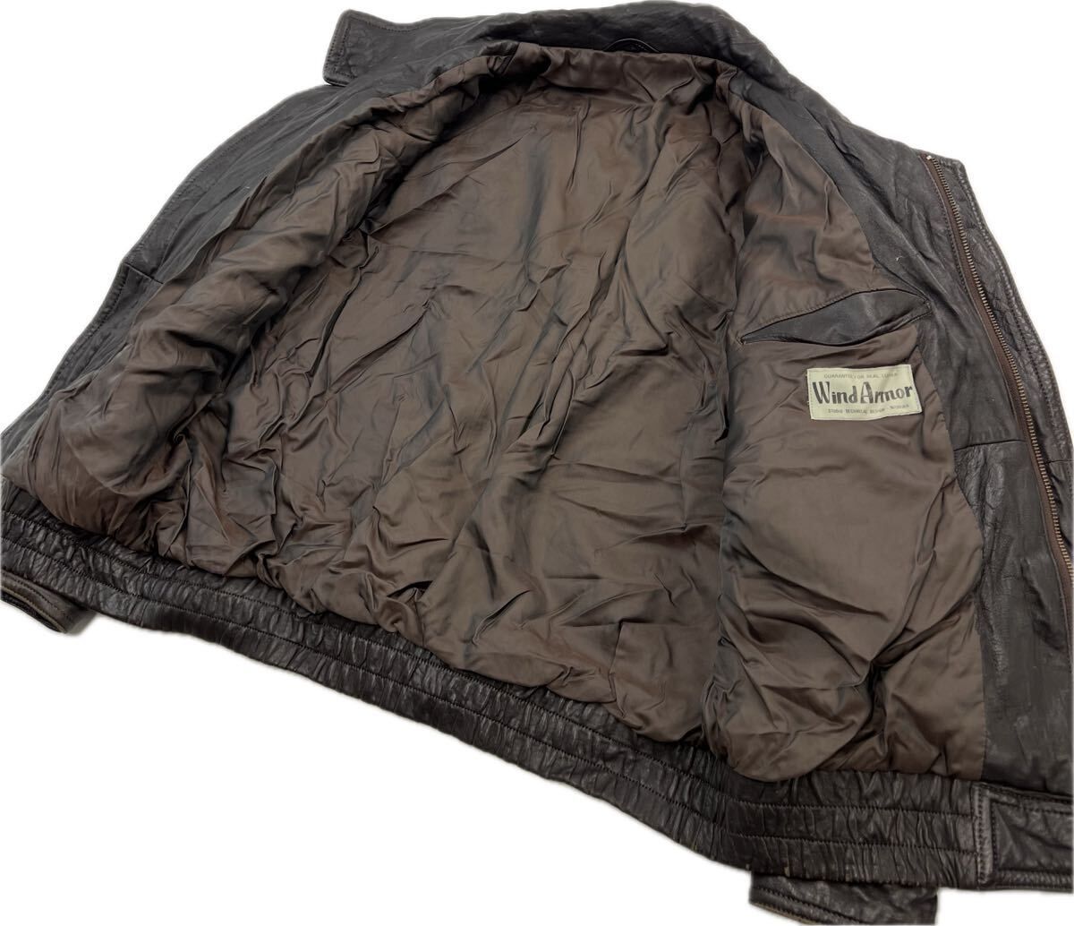 Wind Armor ☆ ウィンドアーマー ブラウン レザージャケット 羊革