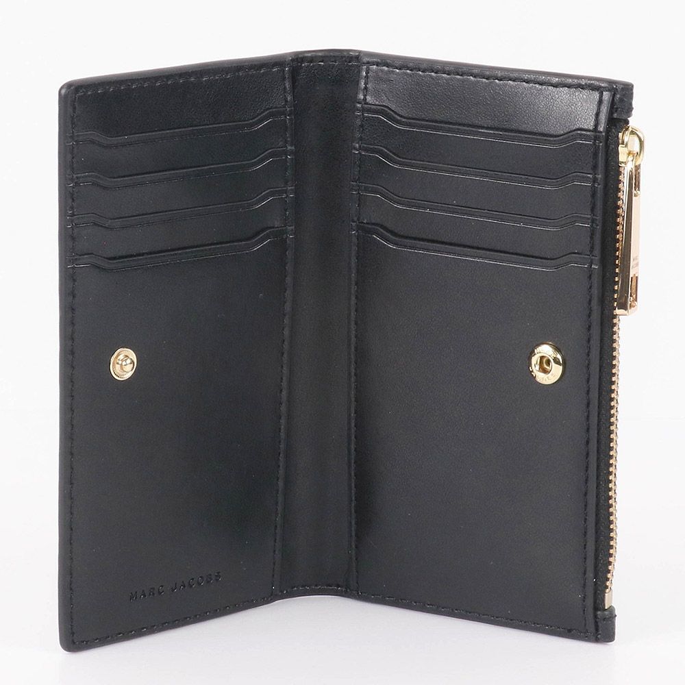 MARC JACOBS ブラック 2つ折り財布 新品未使用（新品・未使用】マーク 