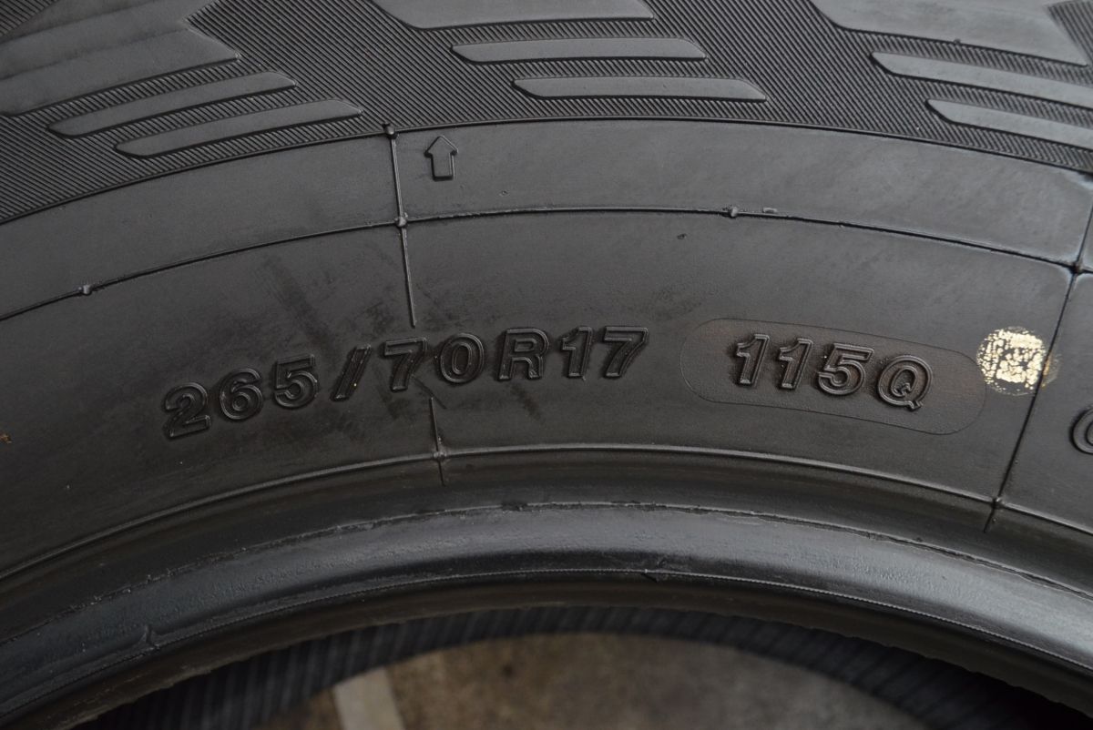 お早めに！ バリ溝 スタッドレス ヨコハマ アイスガード G075 265 70R17 4本セット プラド ハイラックス サーフ トライトン ラングラー