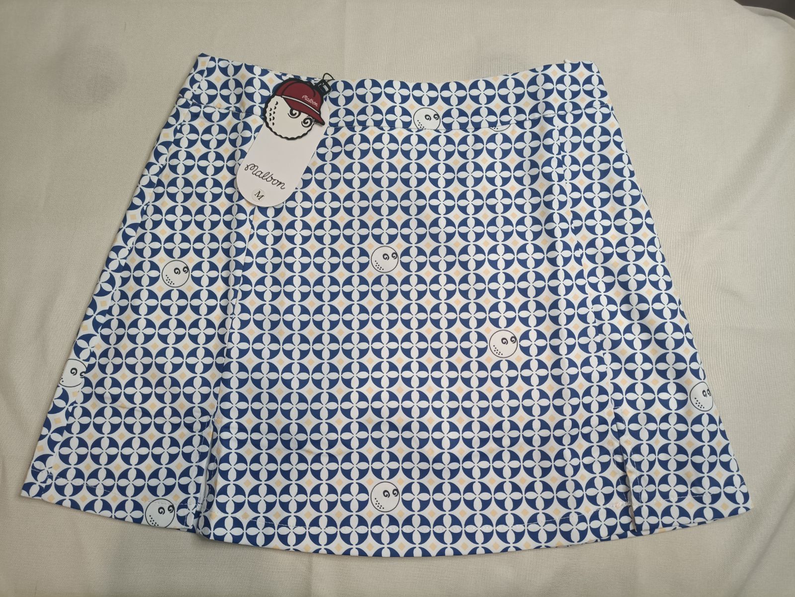 Malbon レディース ゴルフスカート Aラインシルエット 半ジップ