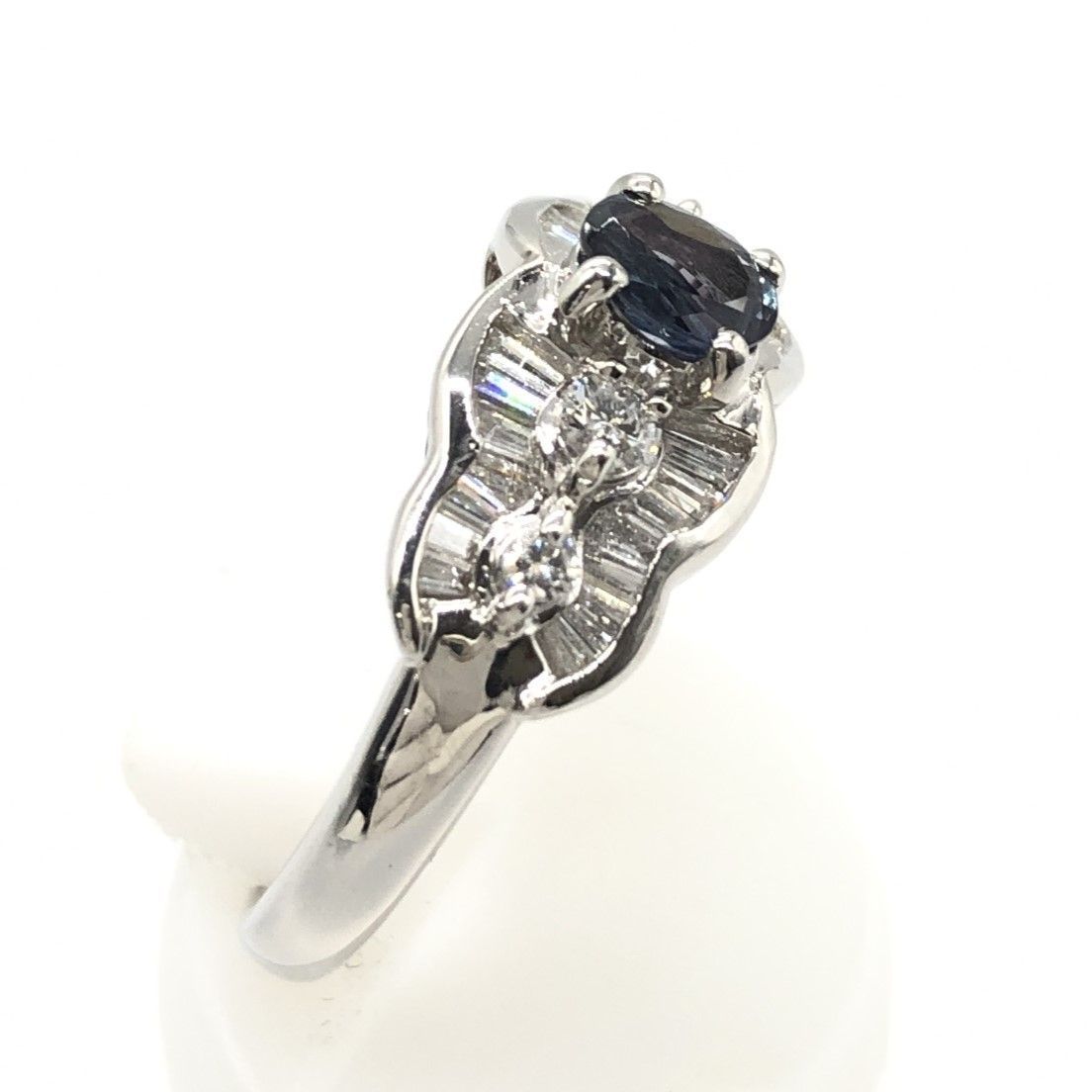 希少！ Pt900 アレキサンドライト ダイヤモンド カラーチェンジ 指輪