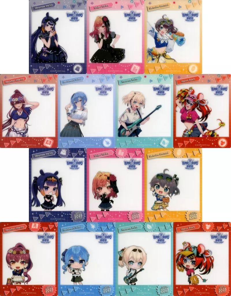 【中古】キャラカード 全14種セット 「バーチャルYouTuber ホロライブ hololive SUPER EXPO 2025 後夜祭 ～bonus stage～ トレーディングクリアカード Vol.2」