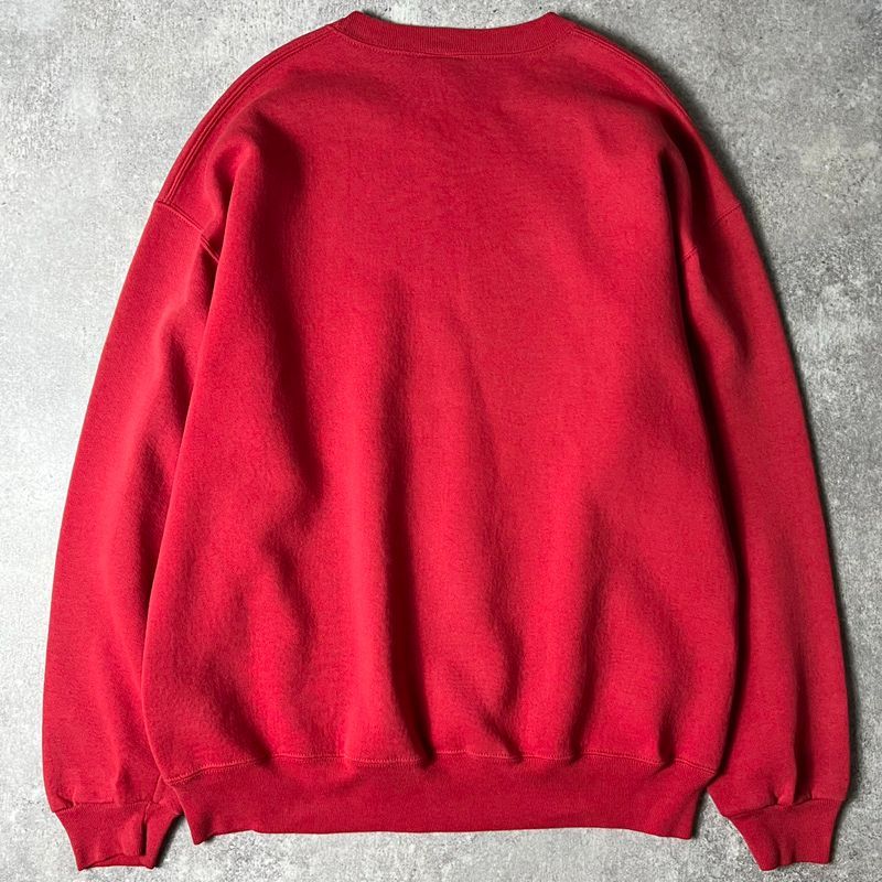 00s Russell Athletic 無地スウェット 赤 XL A85 前V 90s Russell athletic ラッセル 赤 エンジ スウェット 前V