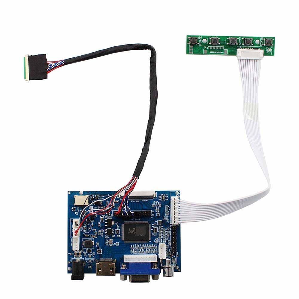 【特価商品】VSDISPLAY HDMI VGA 2AV LCDコントローラ基板 モニターとして復活 対応10.1インチ LP101WSA BT101IW03 CLAA101NB01 HSD101PFW2 液晶パネル (1024x600 LED 40P)