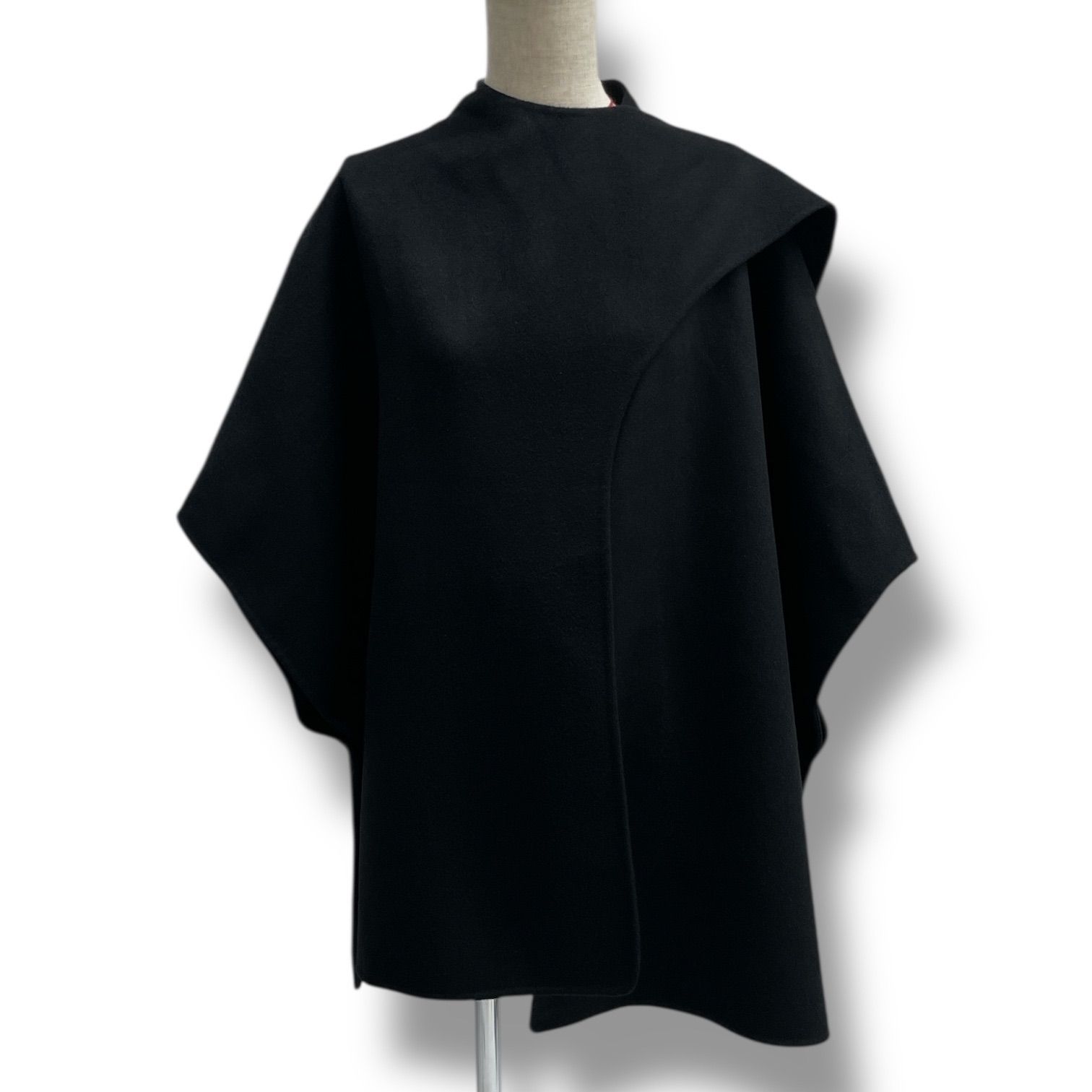 COS コス ウールブレンドケープ ポンチョコート ケープ WOOL MIX HYBRID CAPE ウール ブラック 黒 サイズONE SIZE レディース 秋 ゴーゴー古着マルイ北千住店 16 No.1034