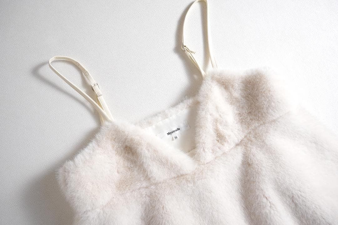 ファーキャミソール