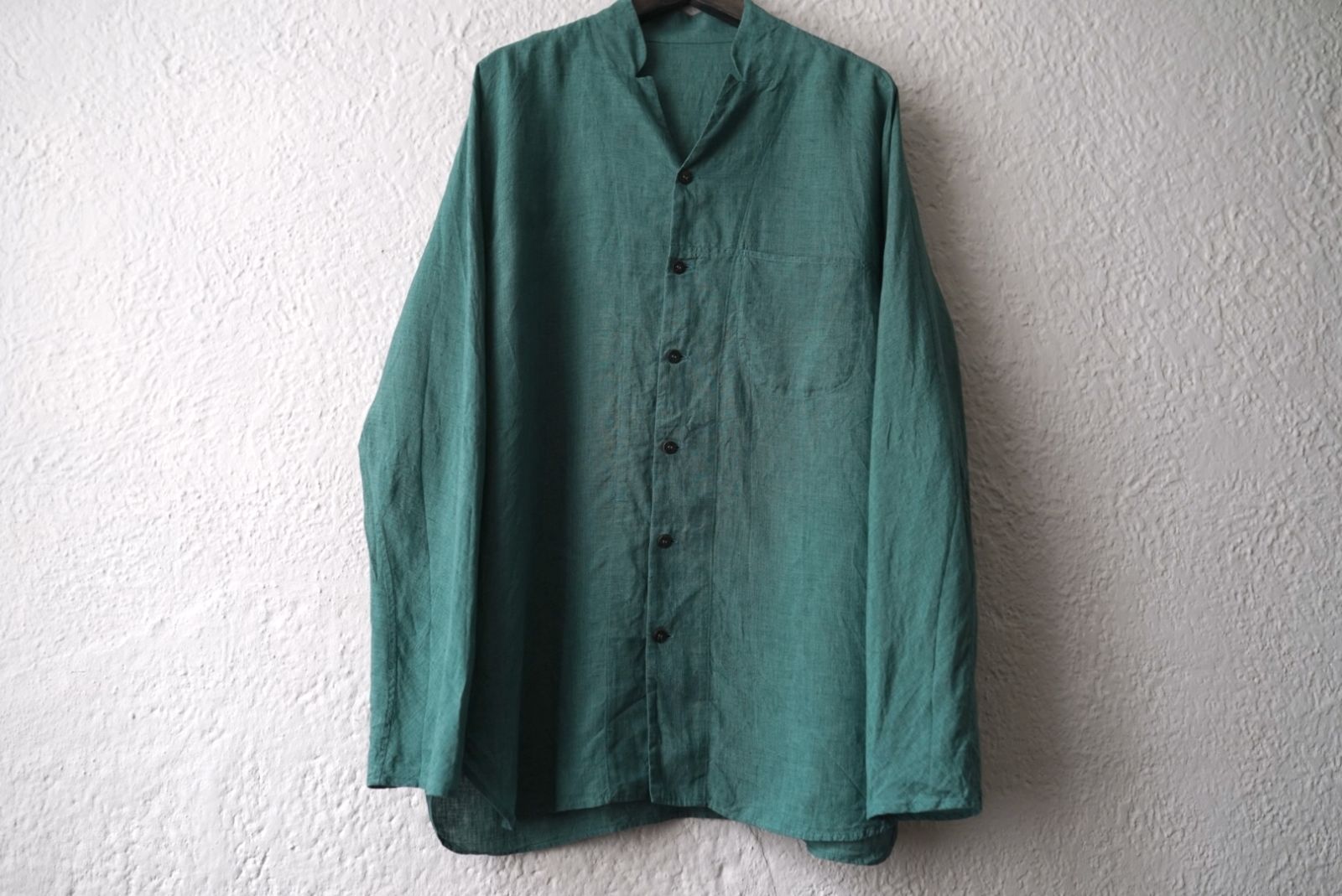 24SS 麻ちぢみリネンシャツジャケット / JURGEN LEHL(ヨーガンレール