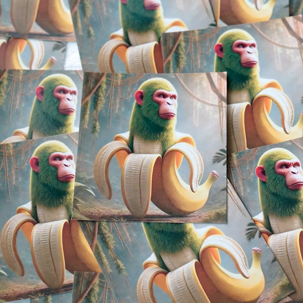 イタリアの ブレインロット チンパンジーニ バナニーニ スティッカー